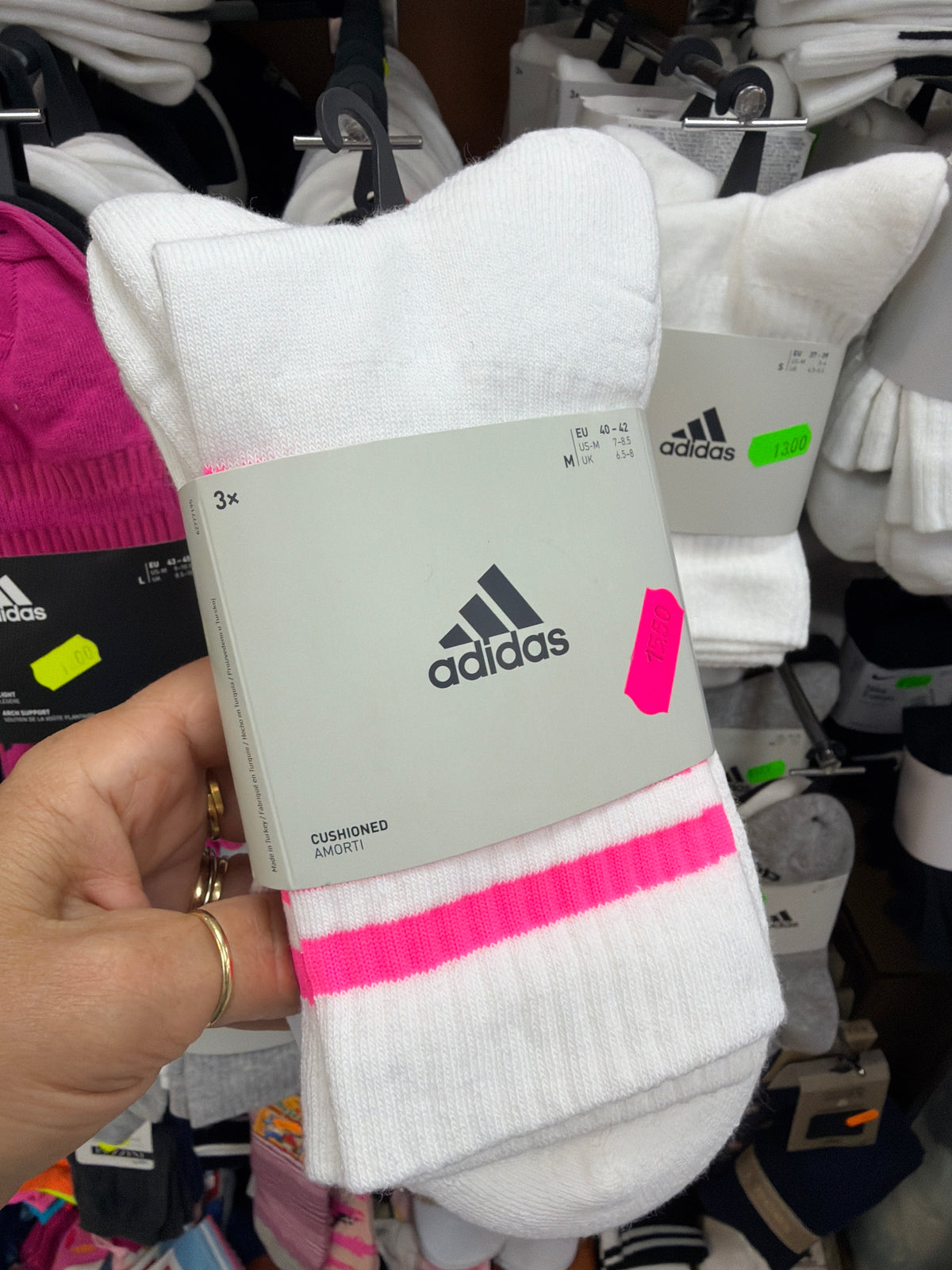 Tris Calzini Spugna Adidas