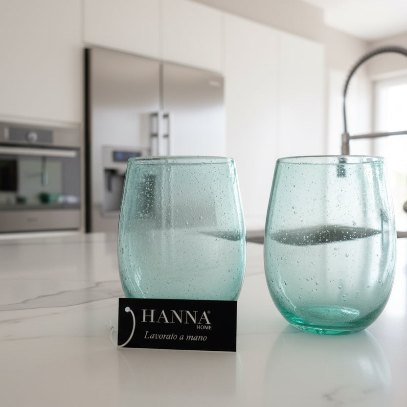 SET 2pz BICCHIERI ACQUA HANNA HOME