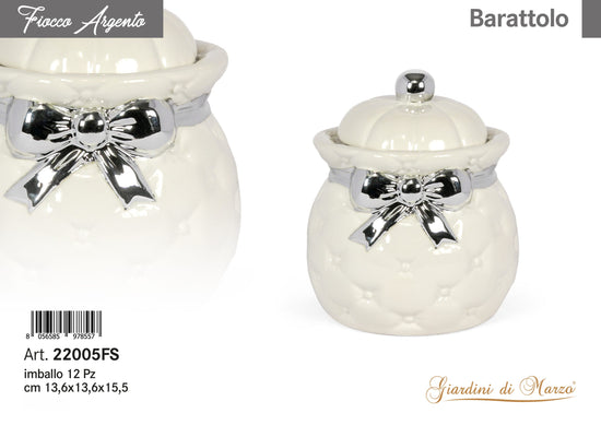 Barattolo Linea Fiocco Argento 22005FS