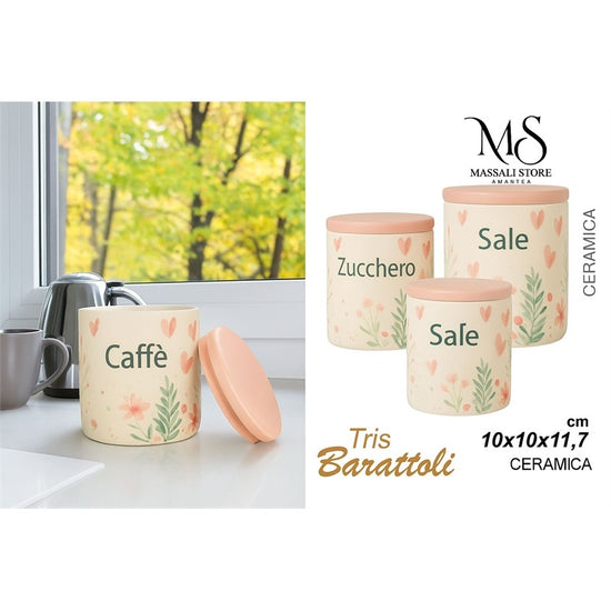Tris Barattoli Cuore BC063