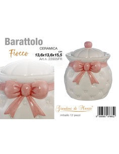 Barattolo Linea Fiocco Rosa 22005FR