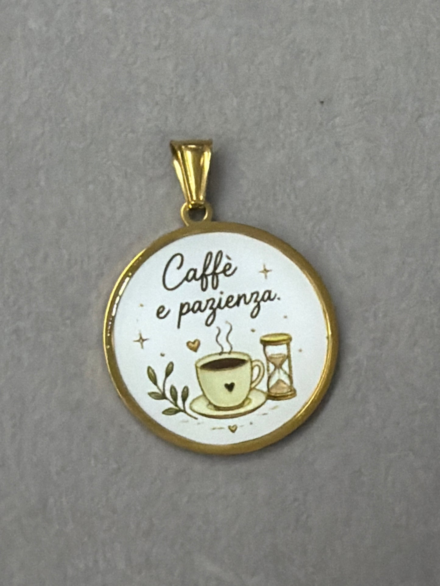 Ciondolo “Caffè e pazienza “