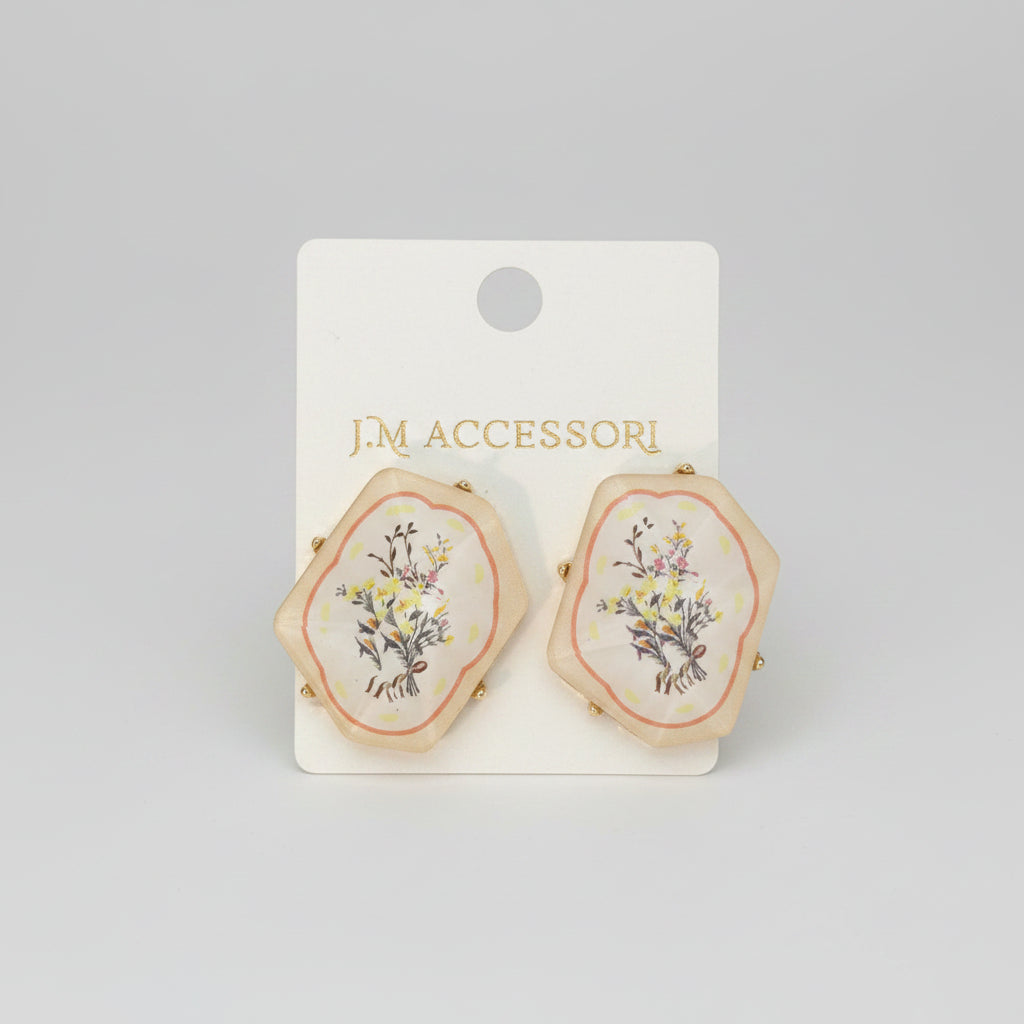 Orecchini Botton Fiori
