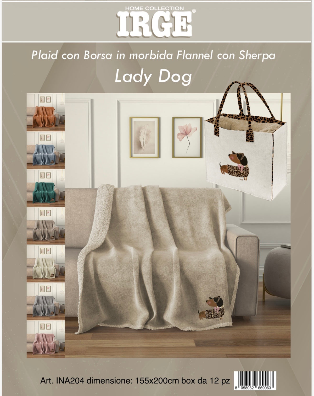 Plaid con Borsa Lady Dog