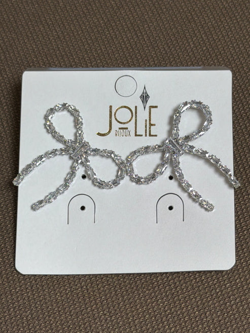 Orecchini strass Fiocco
