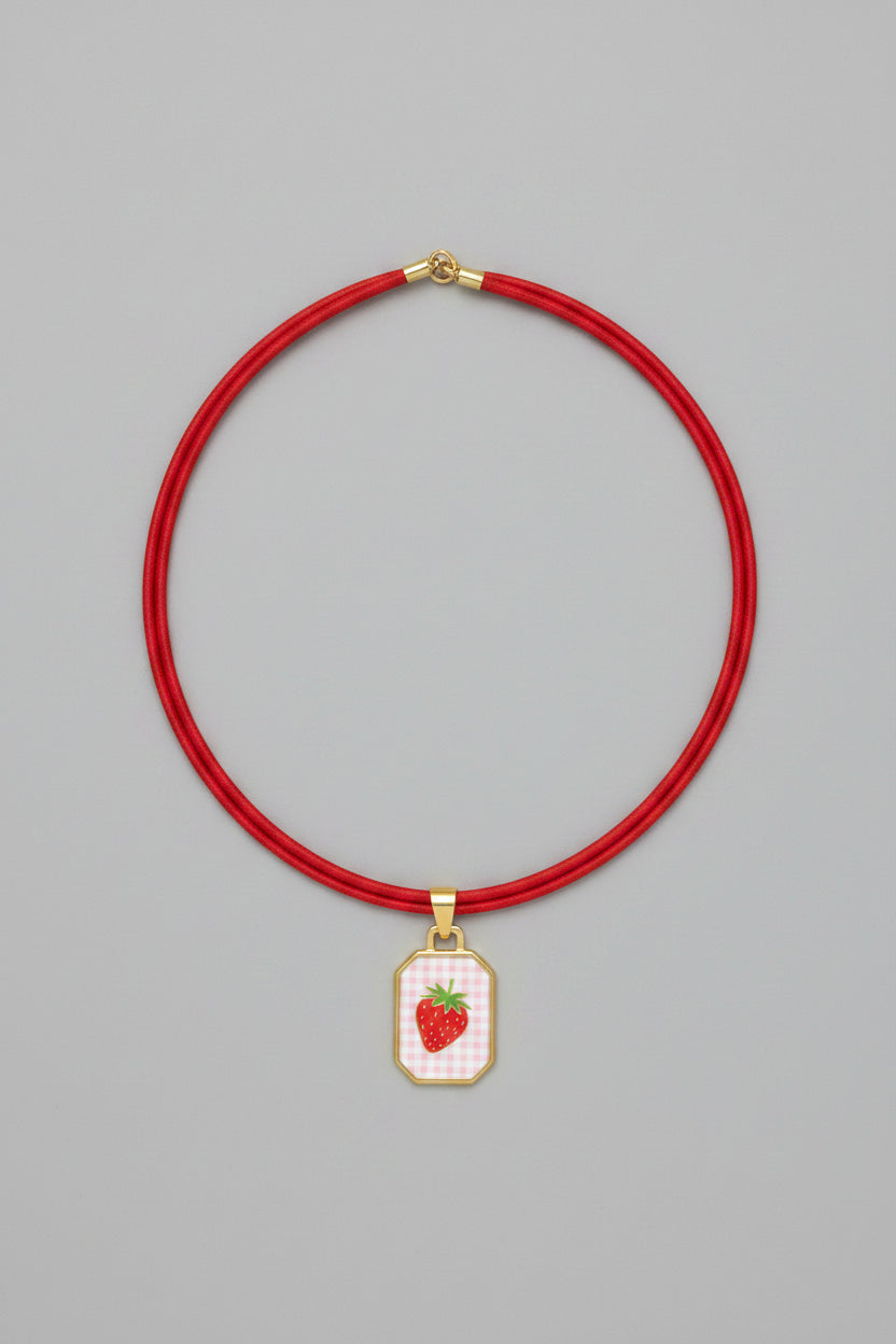 Collana Calamita +Ciondolo Frutti