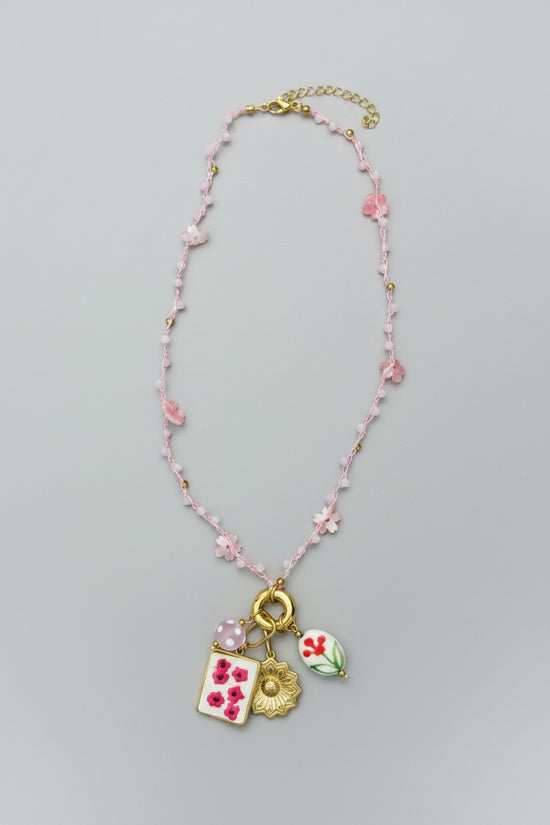 Collana Fiorellini Rosa