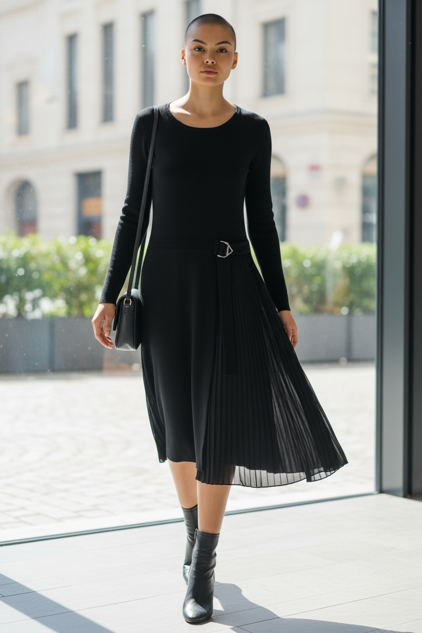 Vestito Artigli Plisse