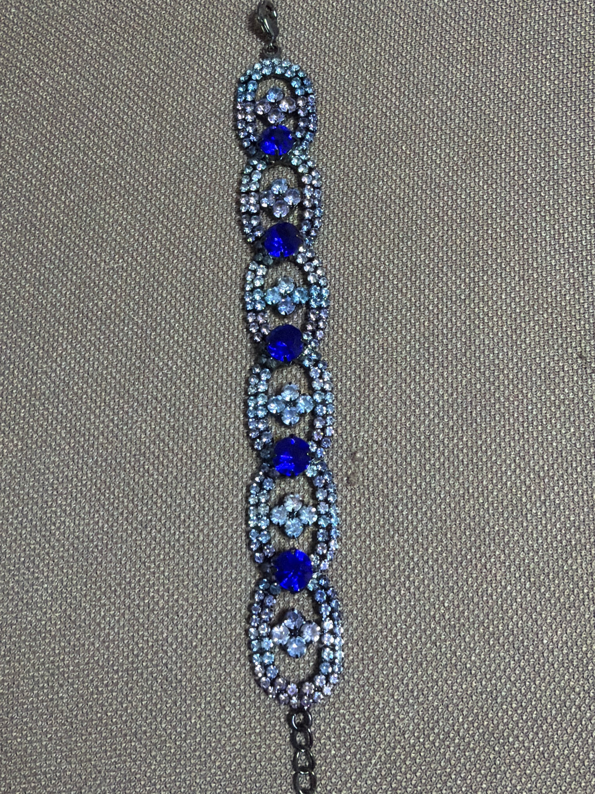 Bracciale Strass Blu