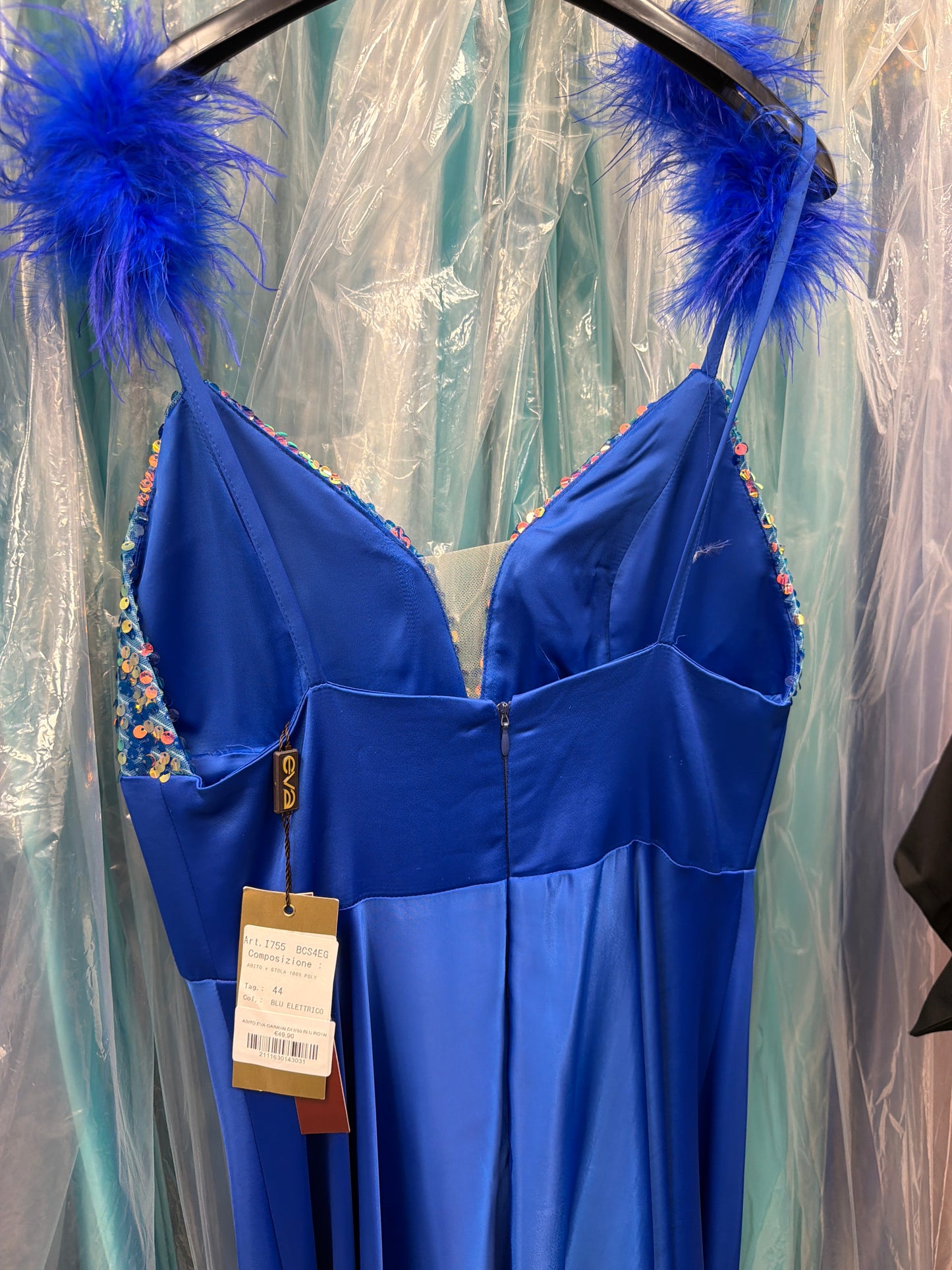 Abito EVA GARAVALDI I755 BLU ROYAL