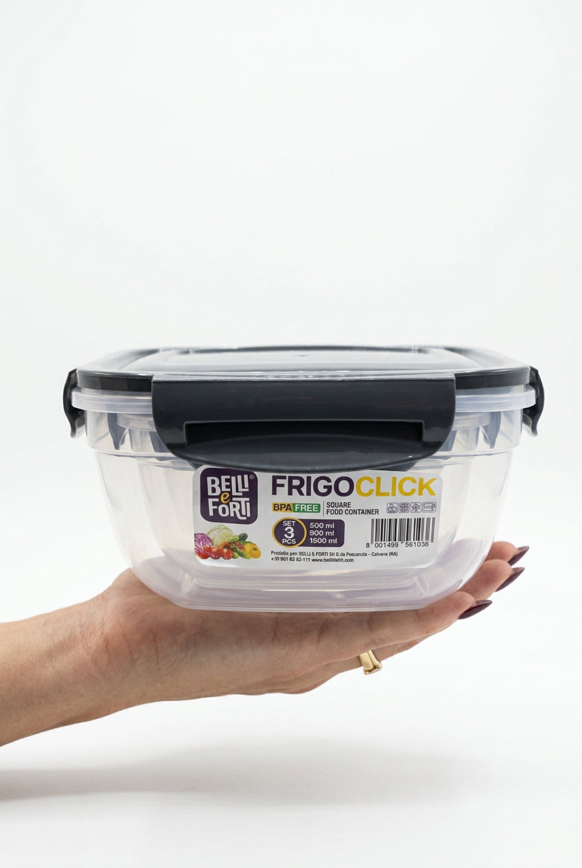 Set 3pcs Quadrato FrigoClick