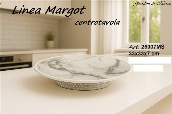 Centro Tavola Marmo Silver 25007