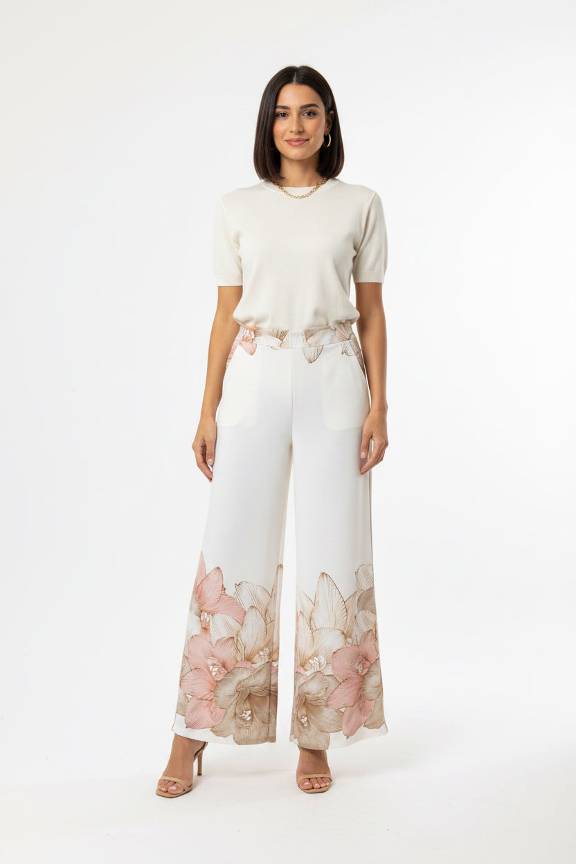 Pantaloni Fiori 23044