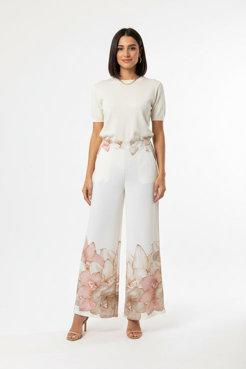 Pantaloni Fiori 23044