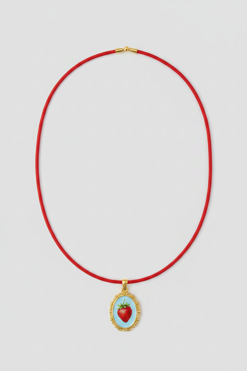 Collana Calamita +Ciondolo Frutti