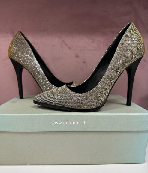 Decollete CAFE' NOIR TACCO 100 GLITTER