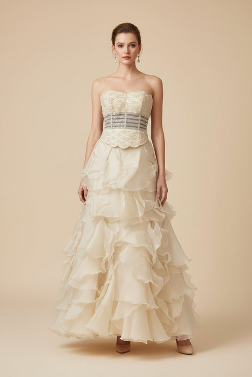 Abito DA SPOSA ÉCRU TG 42
