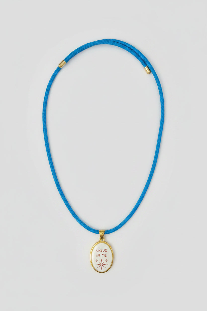 Collana Calamita +Ciondolo Credo in Me
