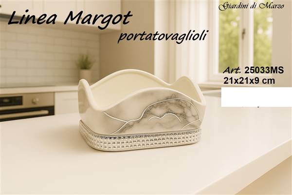 Portatovaglioli Marmo Silver 25033