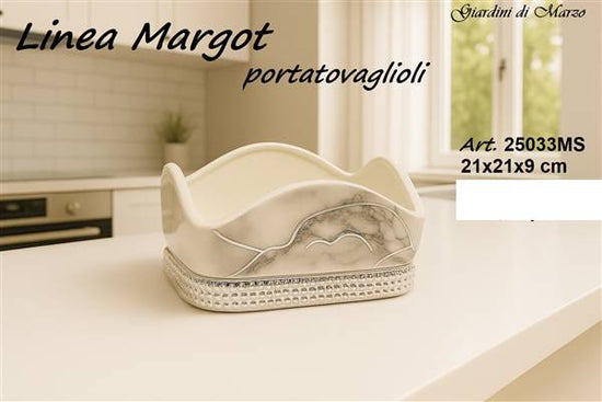 Portatovaglioli Marmo Silver 25033