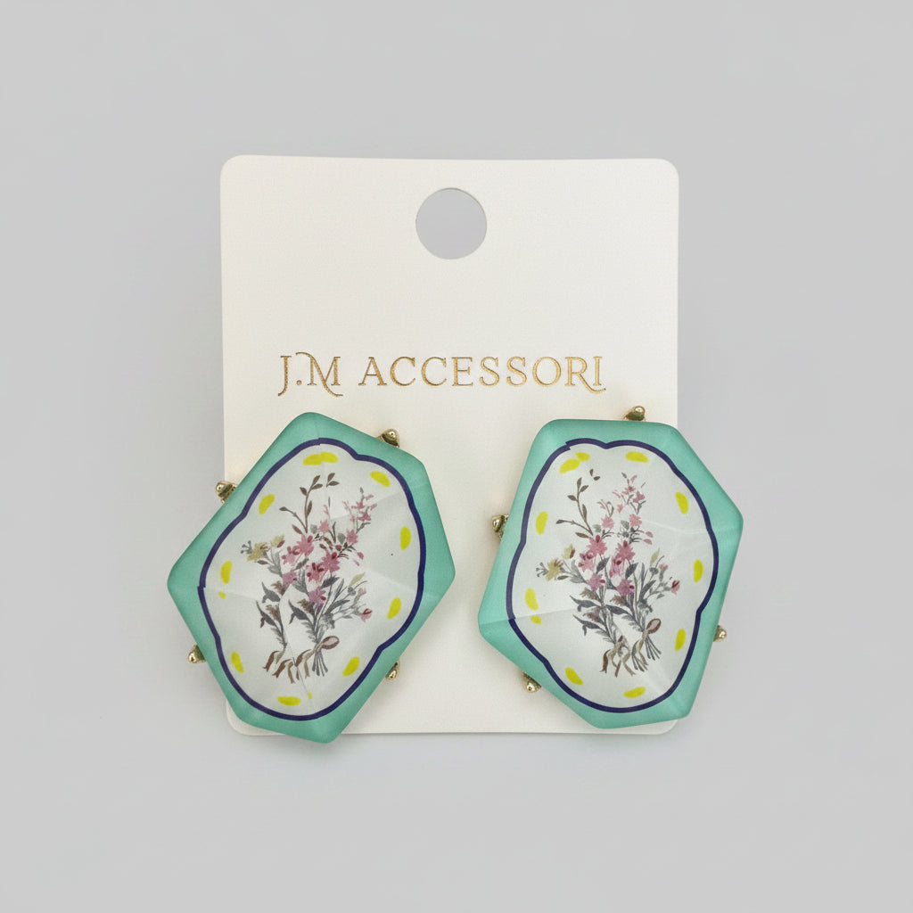 Orecchini Botton Fiori
