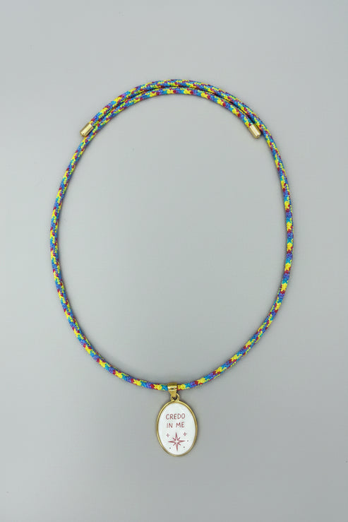 Collana Calamita +Ciondolo Credo in Me