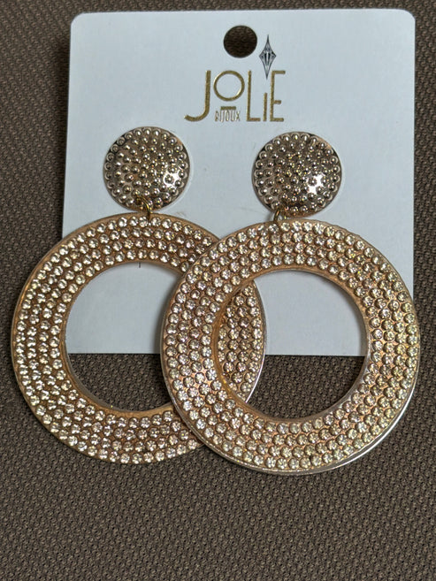 Orecchini Strass Tondo