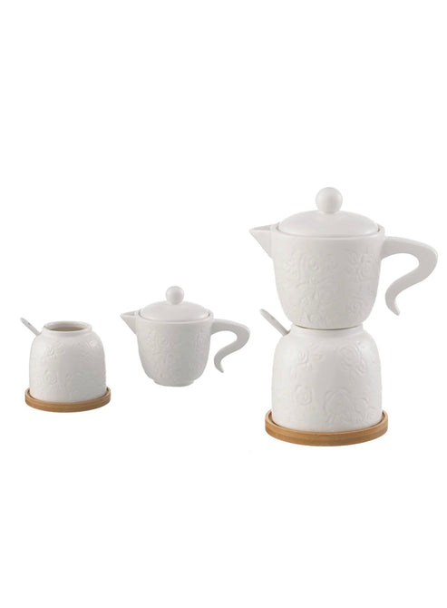 Caffettiera in Porcellana Linea Rose