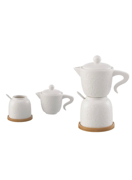 Caffettiera in Porcellana Linea Rose