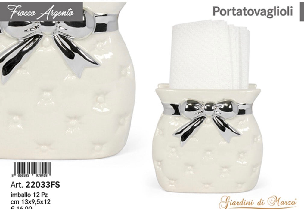 Portatovaglioli Linea Fiocco Argento 22033FS