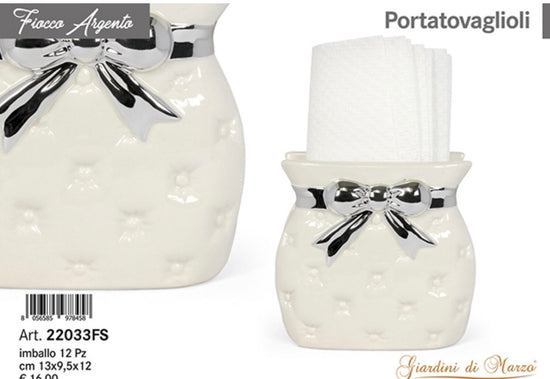 Portatovaglioli Linea Fiocco Argento 22033FS