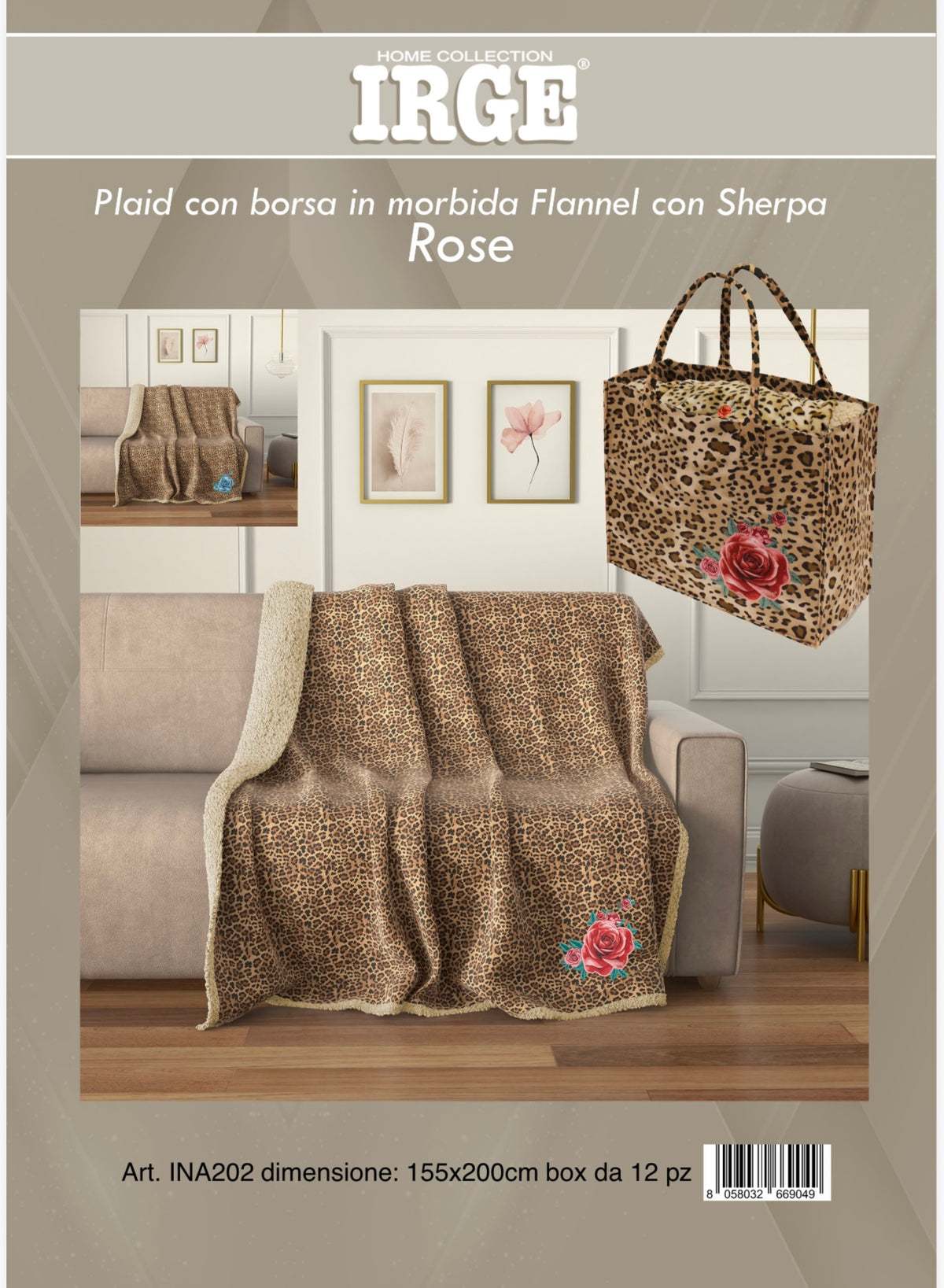 Plaid con Borsa Cuore