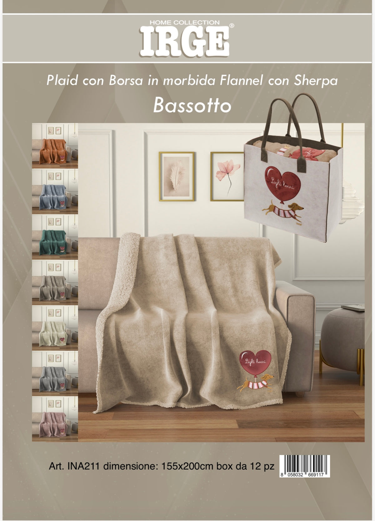 Plaid con Borsa Bassotto