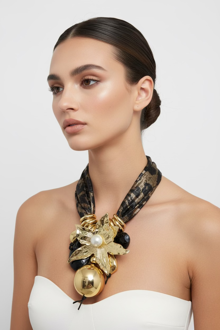 Collana Fulard Fiore
