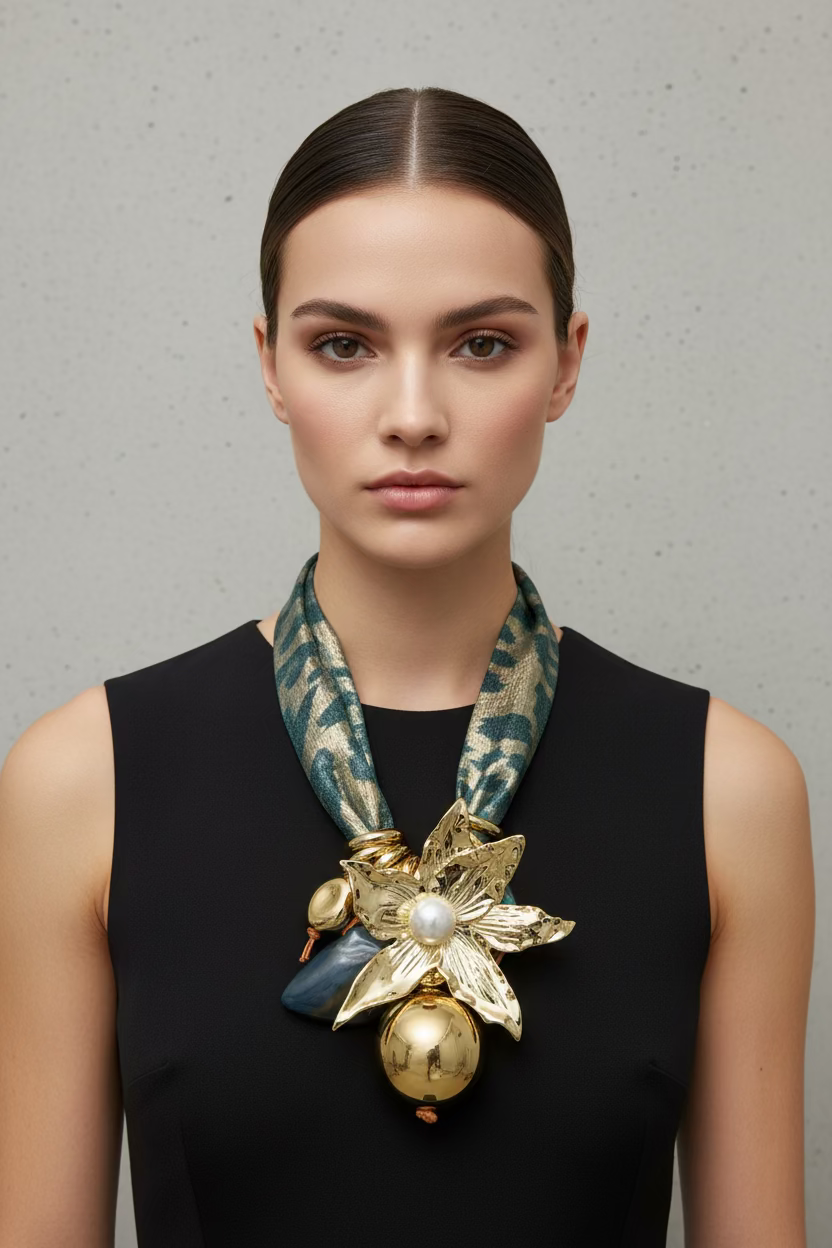 Collana Fulard Fiore