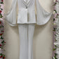 Tailleur Plisse Bianco