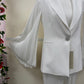 Tailleur Plisse Bianco