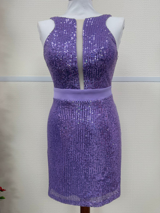 Abito Paillettes f42569 Glicine