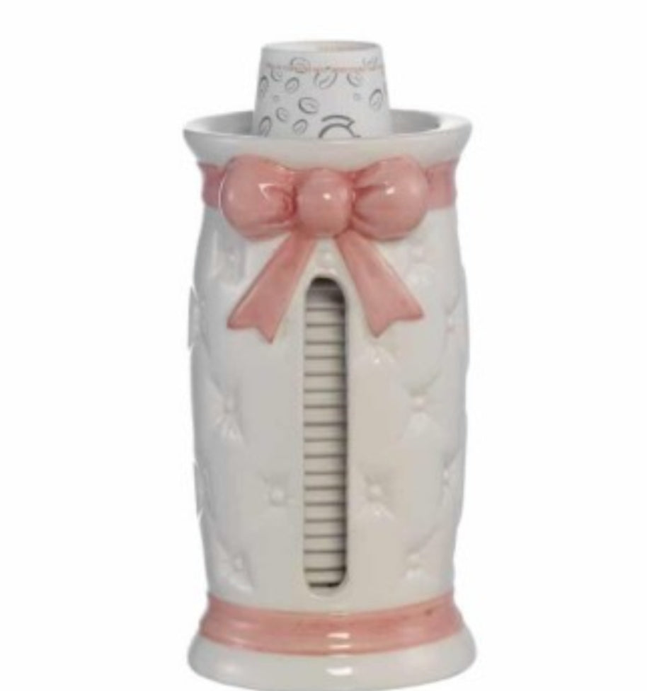 Portabicchieri Piccolo Linea Fiocco Rosa 22035FR