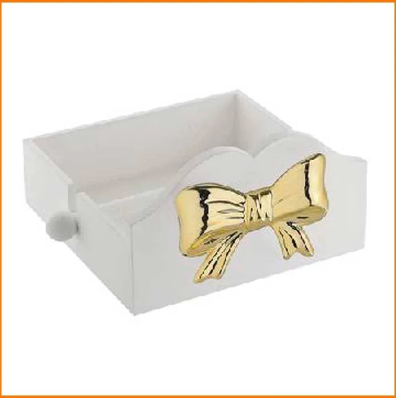 Portatovaglioli Legno Fiocco Oro 24033WO
