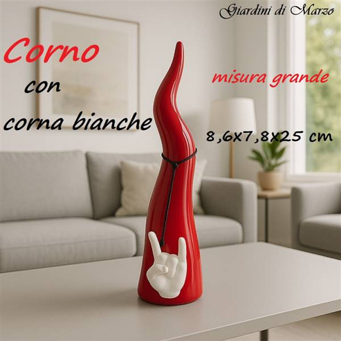 CORNO ROSSO GRANDE CON CORNA 25301