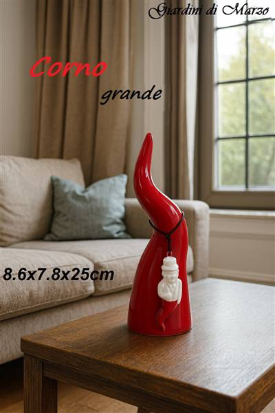 CORNO ROSSO GRANDE CON SCARTELLATO 25301