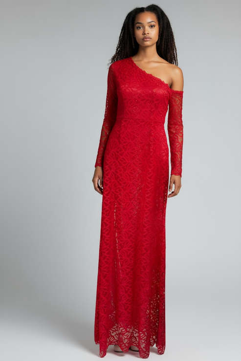 Abito Merletto Rouge