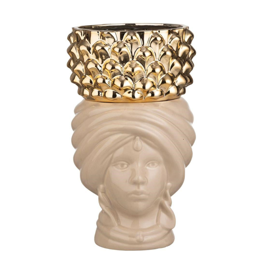 Moro Vaso Oro Silver 42 30 cm