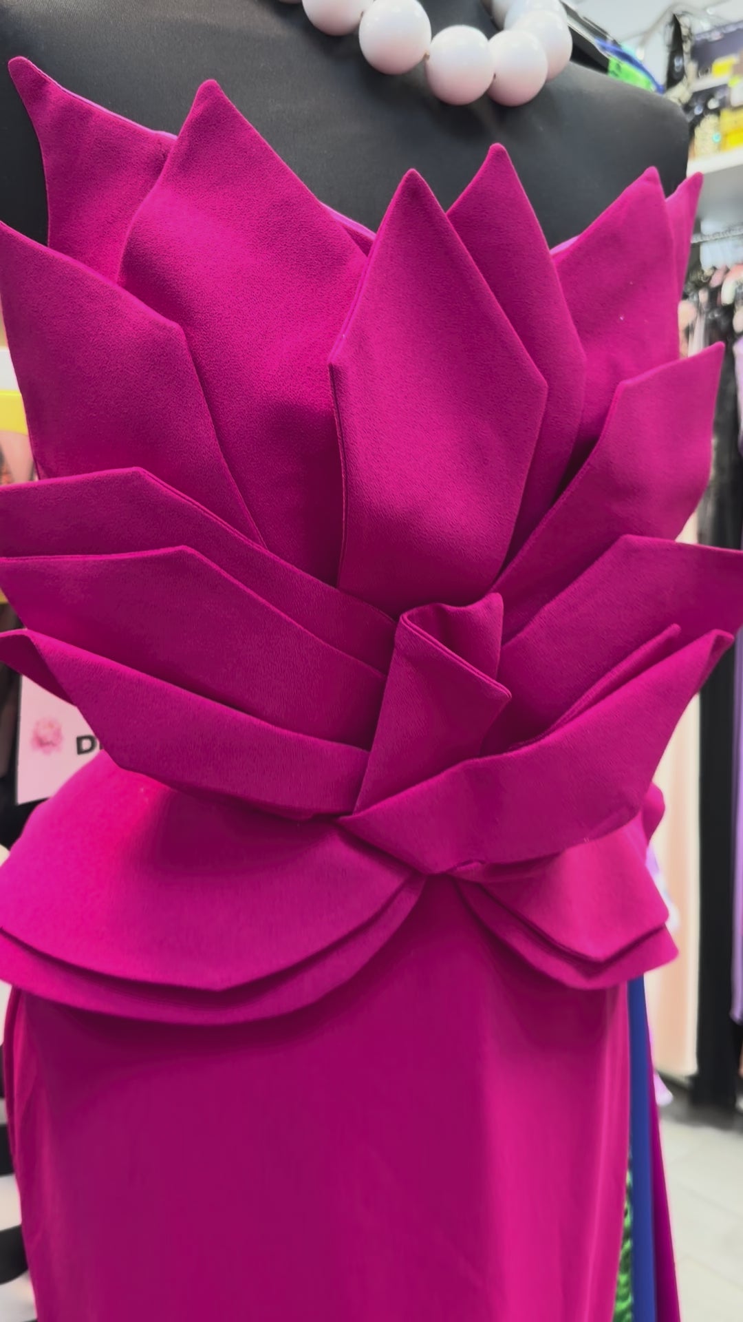 Abito Fiore Fucsia