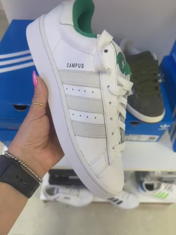 SCARPE ADIDAS CAMPUS BIANCA VERDE