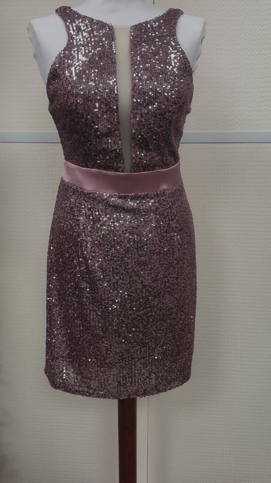 Abito Paillettes f42569 Rosa