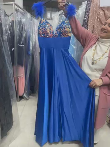 Abito EVA GARAVALDI I755 BLU ROYAL