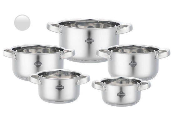 Set 5pz Acciaio Inox