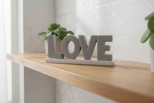 Scritta love in ceramica